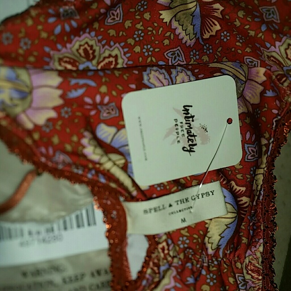 New spell x FP cherry Poinciana bralette red bra M - Picture 8 of 8